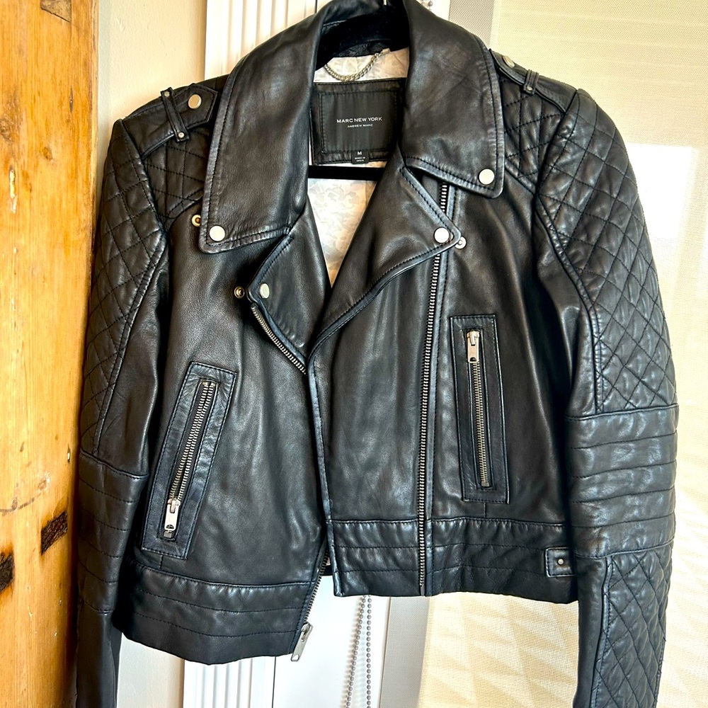 Leather jacket- quilted
